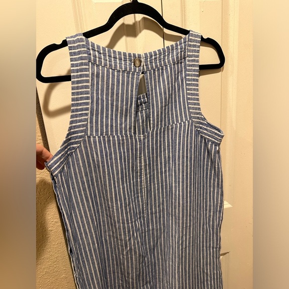 FORCYNTHIA Linen Blend Sleeveless Button Lagenlook Dress , size Large - Picture 3 of 7